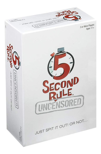 5 Second Rule Sin Censura: Divertido Juego De Cartas Para Un