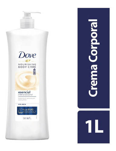 Dove Crema Corporal Body Care Piel Seca 1 Litro