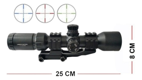 Mira 1.5-5x40mm Lt Mil Dot Tri Riel 20mm Telescopica Xt P 