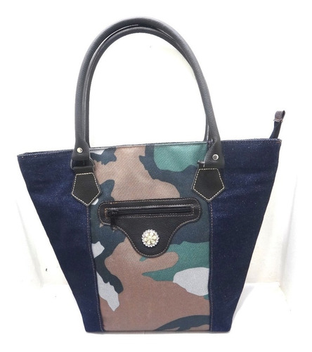 Cartera Bolso Bandolero Mayor Detal Jean Mcs02 Camufla Mujer