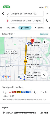 Arriendo Depto Macul Nuevo