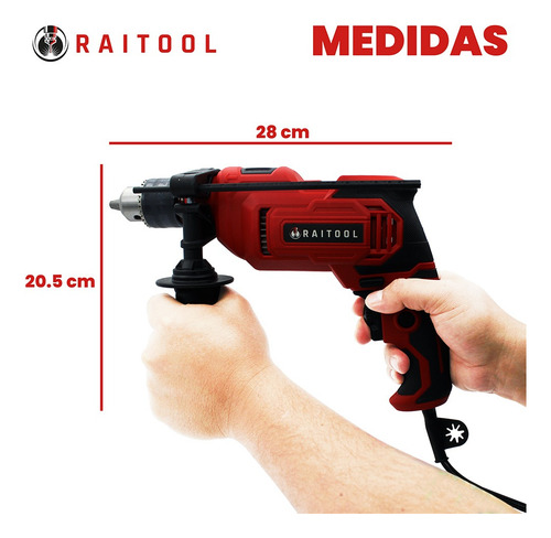 Kit Taladro Esmeriladora Alta Potencia Raitool Rt-0102