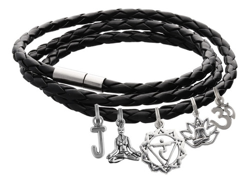 Pulsera Chakra Manipura Plexo Sol Meditación Yoga Dije Letra