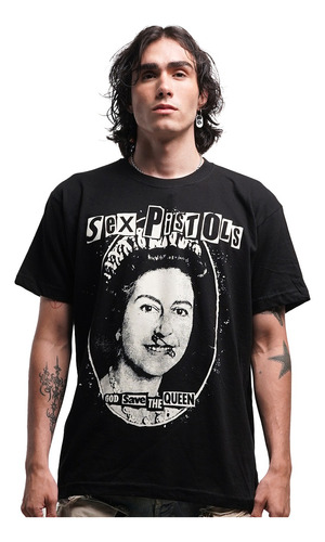 Camiseta Sex Pistols God Save The Queen Rock Activity