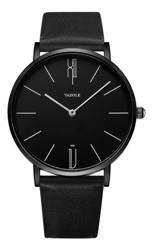 Reloj Hombre Formal Minimalista Malla Eco Cuero Negro Marrón