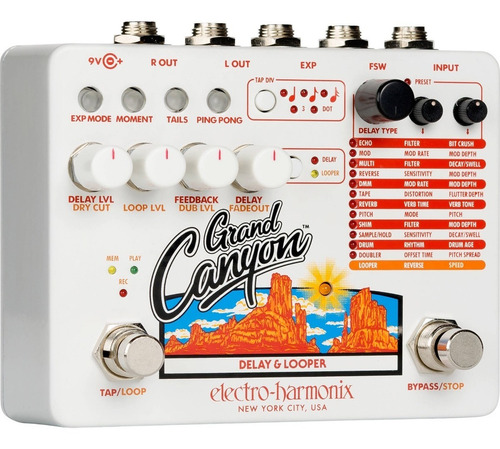 Pedal De Efecto Ehx Grand Canyon Delay & Looper