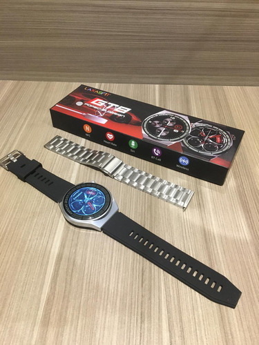 Relógio Smartwatch Gt8 Pro Ram 3gb Gps Bluetooth 5.3 P'água Caixa Preto Pulseira Preto Bisel Prateado Desenho Da Pulseira Mesh