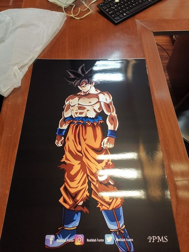 Goku Ultra Instinto Poster, Con Realidad Aumentada | Meses sin intereses