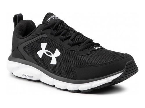 Tenis Under Armour Charged Assert 9 Negro Blanco