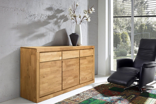 Imagen 1 de 7 de Mueble Aparador 100% Madera Maciza Roble Ref: Maciza61