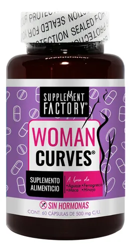 comprar Supplement Factory Woman Curves Mejora y Aumenta tu Busto y Glúteos 60 Cápsulas, con Ingredientes de la + Alta Calidad