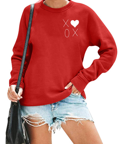 Sfhfy Sudadera De Corazón De Amor Para Mujer, Camiseta De .