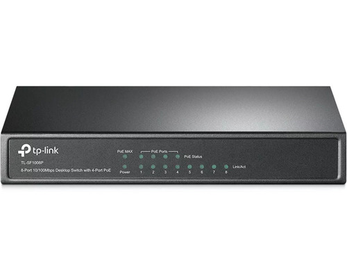 Switch Tp-link 8 Puertos Con 4 Puertos Poe Para Escritorio
