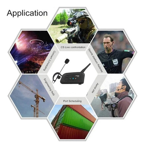 Para Interfono Bluetooth V4c Para Árbitros De Fútbol, 3