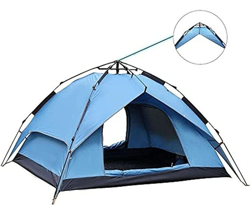 Napfox Pop-up Camping Tent Outdoor Waterproof 3-4 Person Ple