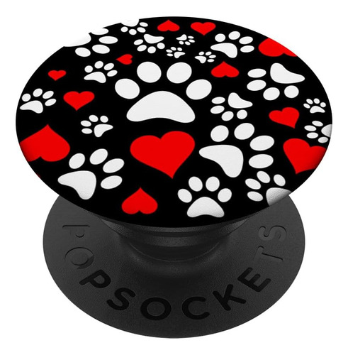 Paw Print Red Heart Regalos Amantes Gatos, Amantes Perros, Y