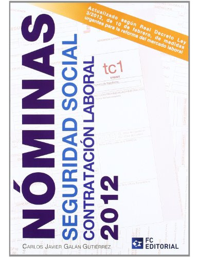 Libro Nóminas Seguridad Social Contratacion Laboral 2012 De