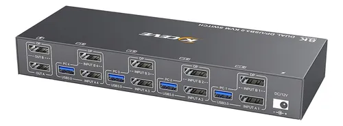 comprar Computador Kceve Kvm Switch 4, 2 Monitores, Comutador Usb 3.