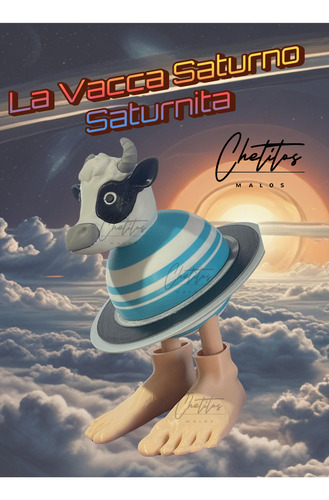 La Vacca Saturno Saturnita Muñeca Impresion 3d