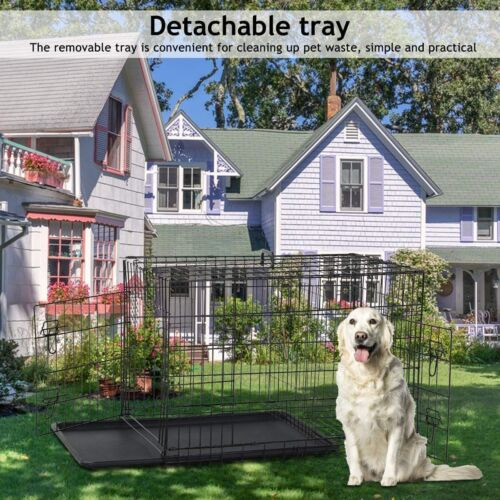 48 Extra Large Dog Crate Kennel Folding Pet Cage Kennel Nnk