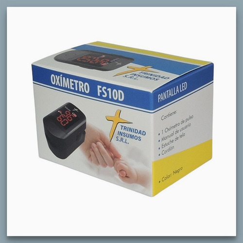 Imagen 4 de 4 de Trinidad Fs10d Oxímetro De Pulso Sin Curva Visor Led