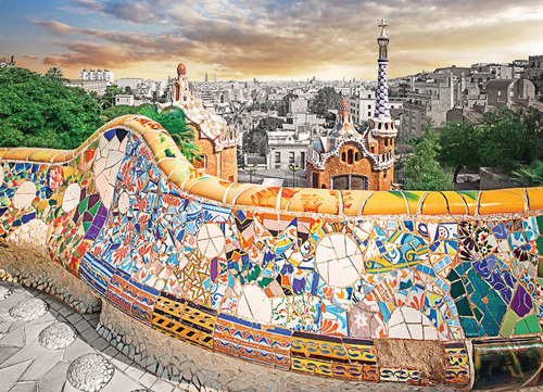 Parc Guell Barcelona Gaudi Rompecabezas 1000 Pz Eurographics