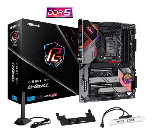 Tarjeta Madre Asrock Z690 Pg Velocita - Lga1700 Ddr5 Atx