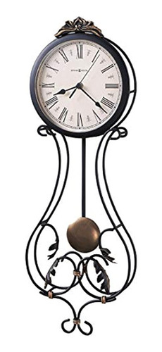 Howard Miller Paulina Wall Clock 625-296 Acabados Gris Carbó