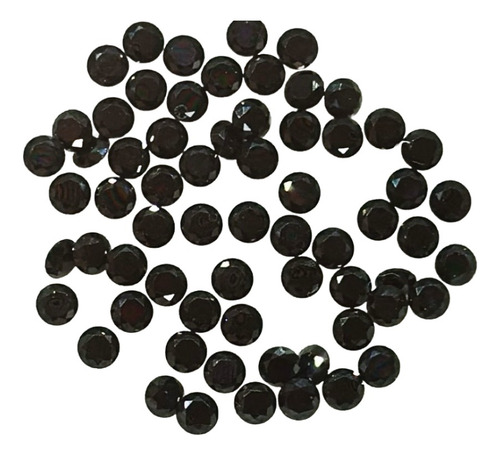 Diamantes Negros 2 Mm Lote Com 25 Unidades Com Certificado