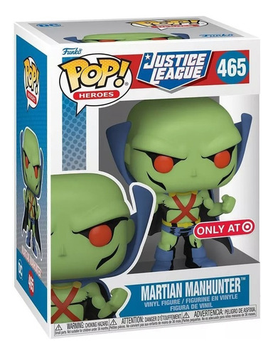 Figura da Liga da Justiça 467 do Funko Pop Heroes Martian Manhunter