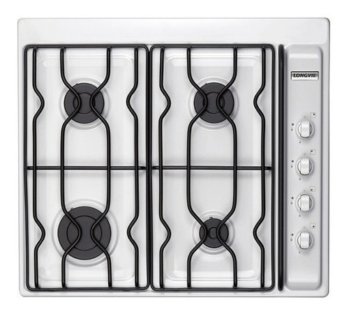Imagen 2 de 2 de Anafe Longvie A2600bf Multigas 60 Cm Blanco Lh