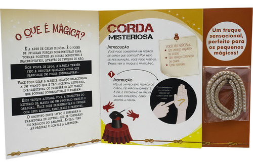 Vuum! Alakazan...Truque de Mágica com CORDA, de Brijbasi Art Press Ltd. Editorial Brasileitura, capa mole em português, 2022