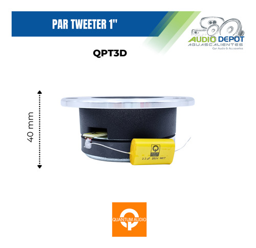 Par De Tweeter Bala 150w Open Show Pro Audio Quantum Qpt3d