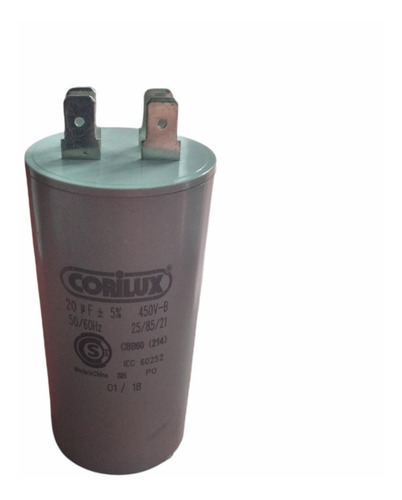 Capacitor Corilux 20 Uf 450 Vca