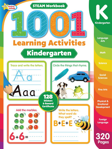 Libro: 1001 Steam Kindergarten Activity Workbook: Practice S