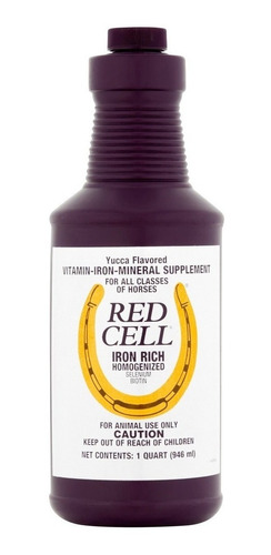 Imagen 1 de 1 de Suplemento Vitamínico Para Caballos Red Cell 946 Ml