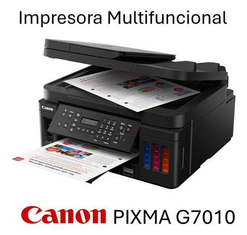 Impresora Multifuncional Canon Pixma G7010 Color Negro