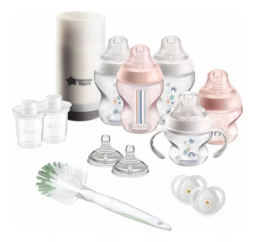 Tommee Tippee Closer to Nature - Biberón para recién nacido, pezón similar  al pecho con válvula anticólico, 5 onzas, 1 unidad