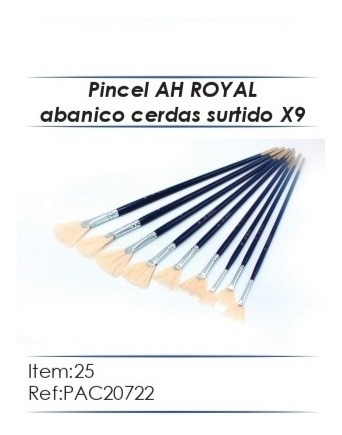 Imagen 4 de 9 de Pinceles Ah Royal X Estuches