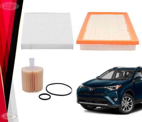 Kit Filtros Toyota Rav4 2.5 Benc 2013 2018 Aire/polen/aceite