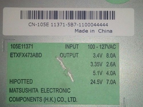 Fuente De Poder Xerox Workcentre 123 Voltajes Bajos (Usado)
