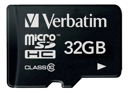 Memoria Micro Sd Hc 32 Gb Verbatim C10 Garantía 44083 Cuotas