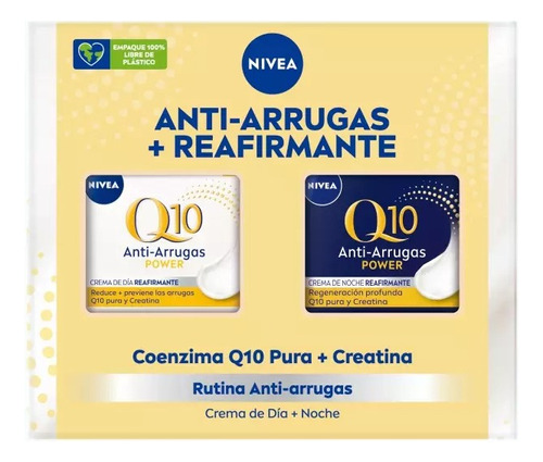 Pack Rutina Nivea Q10 Anti-arrugas Día 50ml + Noche 50ml Tipo De Piel Normal