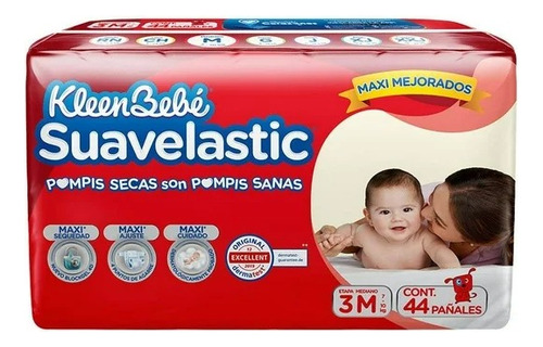 Pañales Para Bebe Kleenbebé Suavelastic Etapa 3 Mediano Unis
