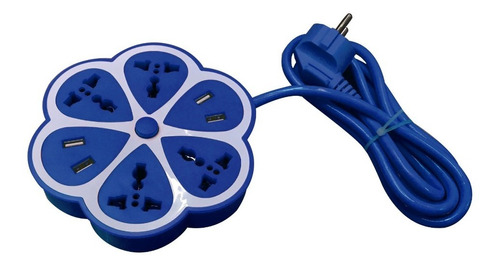 Alargue Enchufe Con Usb Adaptador De Colores Zapatilla