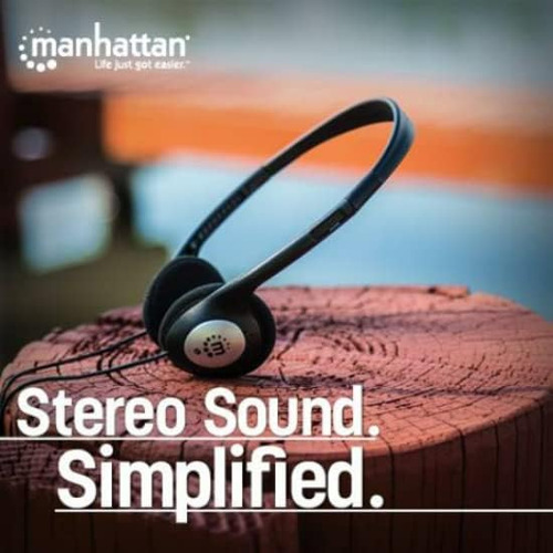 Auriculares Estéreo Supraaurales Manhattan Con Cable De 1,8