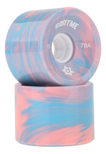 8 X Ruedas De Skate Duraderas 70x51 Mm Longboard Roller 78a