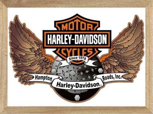 Harley Davidson Logo , Cuadro, Poster, Moto,      M243