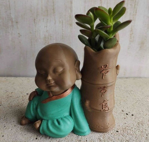Maceta Para Captus O Suculentas En Forma De Baby Buda