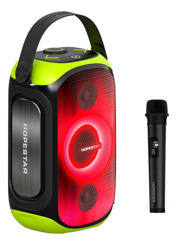 Parlante Hopestar Party 300, Luz Rgb, 80w Micrófono Karaoke